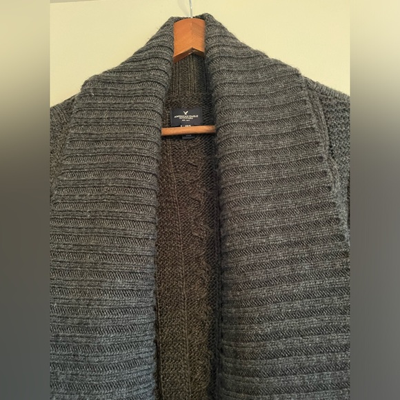 Oversized Long Open Knit Cardigan - Picture 2 of 6